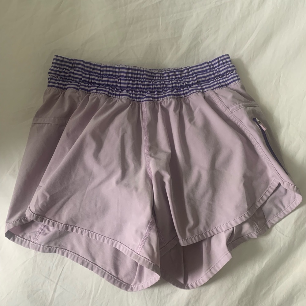 Size 6 lululemon shorts lavender / purple